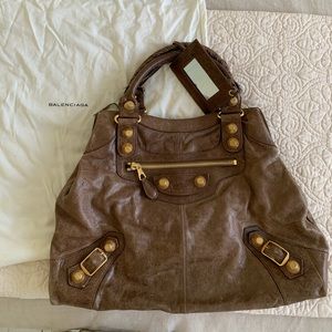 Balenciaga Paris leather bag